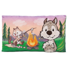 Nici Green Kissen Wolf Winny und Streifenhörnchen Jojo rechteckig