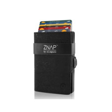 ZNAP Portemonnaie Slim Wallet Kork Black, 8er