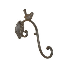 Esschert Design Wandhaken mit Vogel 24 cm, Braun Esschert Design Wandhaken mit Vogel 24 cm, Braun