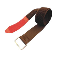 FASTECH Fast-Vstrap 25 x 360 mm Metall-Öse, Rot/Schwarz, 5 Stück