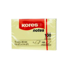 Kores Notizzettel 5075, 5 x 7.5 cm, 12 Blöcke, Gelb Kores Notizzettel 5075, 5 x 7.5 cm, 12 Blöcke, Gelb