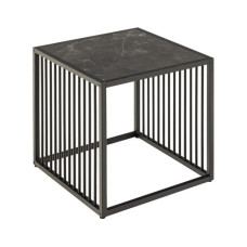 AC Design Beistelltisch Strington 40 x 40 x 42 cm, Schwarz