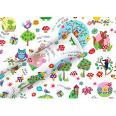 Braun + Company Geschenkpapier Funny Forest 2 m x 70 cm