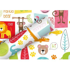 Braun + Company Geschenkpapier Little Zoo 2 m x 70 cm