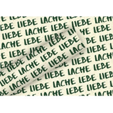 Braun + Company Geschenkpapier By Nature Gras Lebe, Liebe 1.5 m x 70 cm