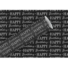 Braun + Company Geschenkpapier By Nature Kraft Graphic Birthday 2 m x 70 cm