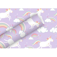 Braun + Company Geschenkpapier Unicorn 2 m x 70 cm