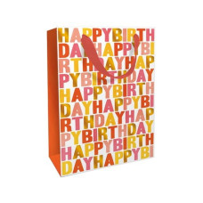 Braun + Company Geschenktasche Birthday 26 x 36 x 13 cm, Rot