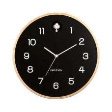 KARLSSON Wanduhr Natural Cuckoo 31.5 cm, Schwarz KARLSSON Wanduhr Natural Cuckoo 31.5 cm, Schwarz