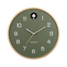 KARLSSON Wanduhr Natural Cuckoo 31.5 cm, Grün KARLSSON Wanduhr Natural Cuckoo 31.5 cm, Grün