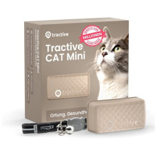 tractive GPS-Tracker CAT Mini LTE, Braun