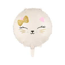 Partydeco Folienballon Katze Weiss Partydeco Folienballon Katze Weiss