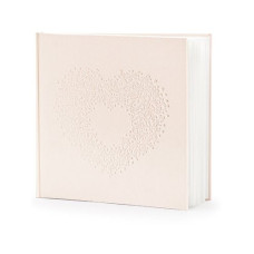 Partydeco Gästebuch Herz, Rosa
