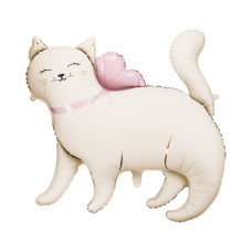 Partydeco Folienballon Katze Weiss Partydeco Folienballon Katze Weiss