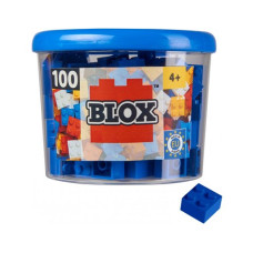 BLOX Bausteine 100 blaue 4er Steine