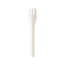 BioPak Einweg-Gabel Pluma, 16 cm, Weiss, 100 Stück