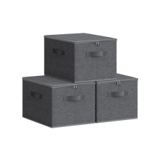 Songmics Aufbewahrungsbox 3 Stück, Grau Songmics Aufbewahrungsbox 3 Stück, Grau