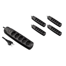 FURBER.power Steckdosenleiste 5x T13 mit Schalter, 5 Stück FURBER.power Steckdosenleiste 5x T13 mit Schalter, 5 Stück