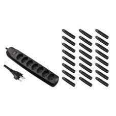 FURBER.power Steckdosenleiste 7x T13 mit Schalter, 25 Stück FURBER.power Steckdosenleiste 7x T13 mit Schalter, 25 Stück