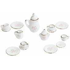 HobbyFun Mini-Utensilien Mini-Kaffeeservice 1-3.5 cm, 16-teilig