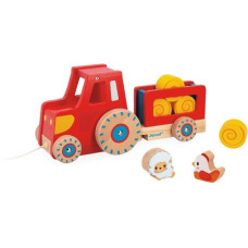 Janod Nachziehspielzeug Traktor