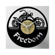 Yesterday's Vinyl Wanduhr Freedom Motor Ø 30 cm, Gold/Schwarz Yesterday's Vinyl Wanduhr Freedom Motor Ø 30 cm, Gold/Schwarz