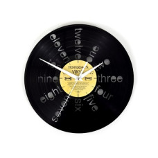 Yesterday's Vinyl Wanduhr Nummern Ø 30 cm, Gold/Schwarz Yesterday's Vinyl Wanduhr Nummern Ø 30 cm, Gold/Schwarz
