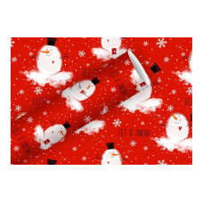 Braun + Company Geschenkpapier Bobby Brown 70 cm x 2 m, Rot