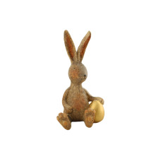 CHALET Aufsteller Osterhase 8 x 17 cm, Gold