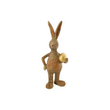 CHALET Aufsteller Osterhase 10 x 27 cm, Gold