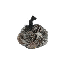 CHALET Streudeko Tannenzapfen 6 Stück, Silber