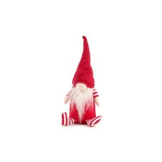 CHALET Weihnachtsfigur Gnom 9 cm, Textil, Rot