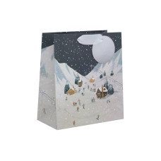 Cart Geschenktasche Winterdorf 20 x 22.5 x 10 cm