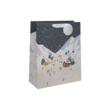 Cart Geschenktasche XL Winterdorf 35 x 42 x 13 cm