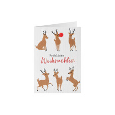 Sheepworld Weihnachtskarte Strick Rentiere 11 x 16 cm Sheepworld Weihnachtskarte Strick Rentiere 11 x 16 cm