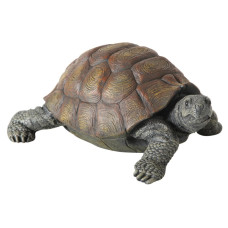 Boltze Aufsteller Slomo Schildkröte 25 cm x 14 cm, Braun/Grau