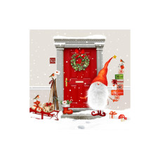 Braun + Company Weihnachtsservietten Wichtelhaus 33 cm x 33 cm, 20 Stück Braun + Company Weihnachtsservietten Wichtelhaus 33 cm x 33 cm, 20 Stück