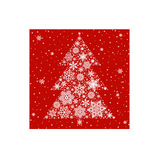 Braun + Company Weihnachtsservietten Big Crystal Tree 33 cm x 33 cm