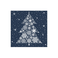 Braun + Company Weihnachtsservietten Big Crystal Tree 33 cm x 33 cm