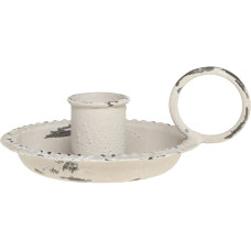 Chic Antique Kerzenständer 5 x 10.5 x 8 cm, Weiss