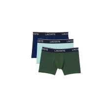 Lacoste Boxershort 3er Pack Dunkelblau/Dunkelgrün/Türkis, S