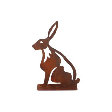 Esschert Design Dekofigur Hase Rostbraun