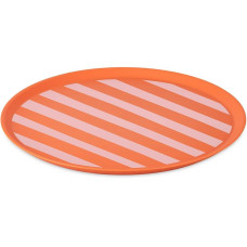 Koziol Speiseteller Nora L Stripes Ø 25.5 cm, 1 Stück, Strong Coral Koziol Speiseteller Nora L Stripes Ø 25.5 cm, 1 Stück, Strong Coral