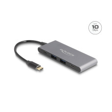 Delock USB-Hub 2 x USB Typ-A / 2 x USB Type-C 10 Gbps