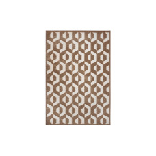 Hanse Home Teppich Iconic Hexa 133 cm x 190 cm, Braun/Weiss