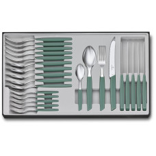 Victorinox Besteck-Set Swiss Modern 24-teilig, Sage Green