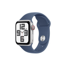 Apple Watch SE 2024 40 mm LTE Silver Denim Sport Band S/M