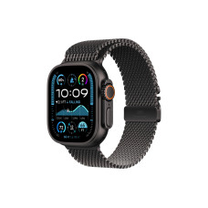 Apple Watch Ultra 2 Black Titanium Milanese Loop Schwarz S