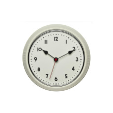 TFA Dostmann Funk-Wanduhr Retro Beige, Ø 24 cm