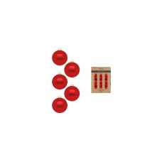 INGES CHRISTMAS DECOR Weihnachtskugel Modern 24 Stück, Rot INGES CHRISTMAS DECOR Weihnachtskugel Modern 24 Stück, Rot